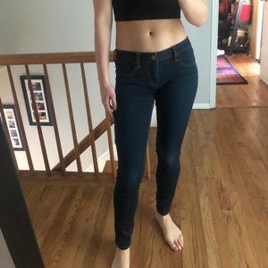 American Eagle dark blue jeggings